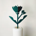 Fiore verde marigold, in vaso bianco, BECCA