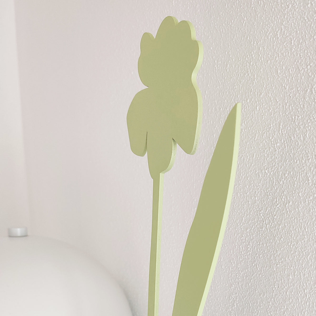 Particolare fiore narciso verde chiaro, BECCA