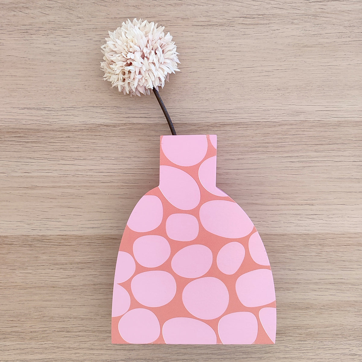 vaso in legno PINK STONE