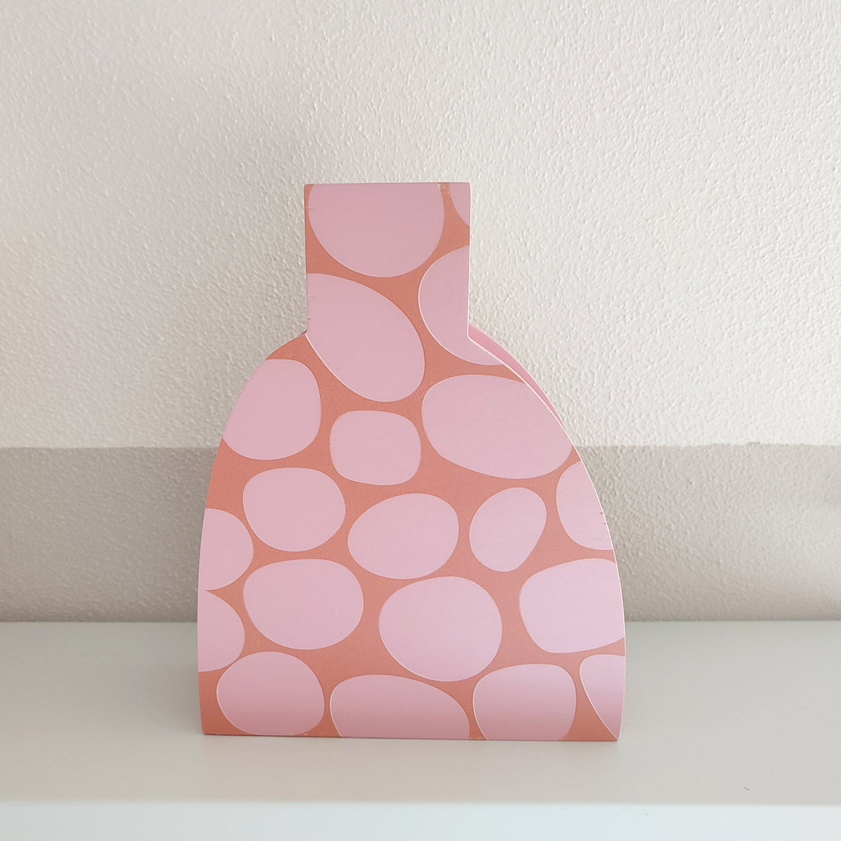 vaso in legno PINK STONE
