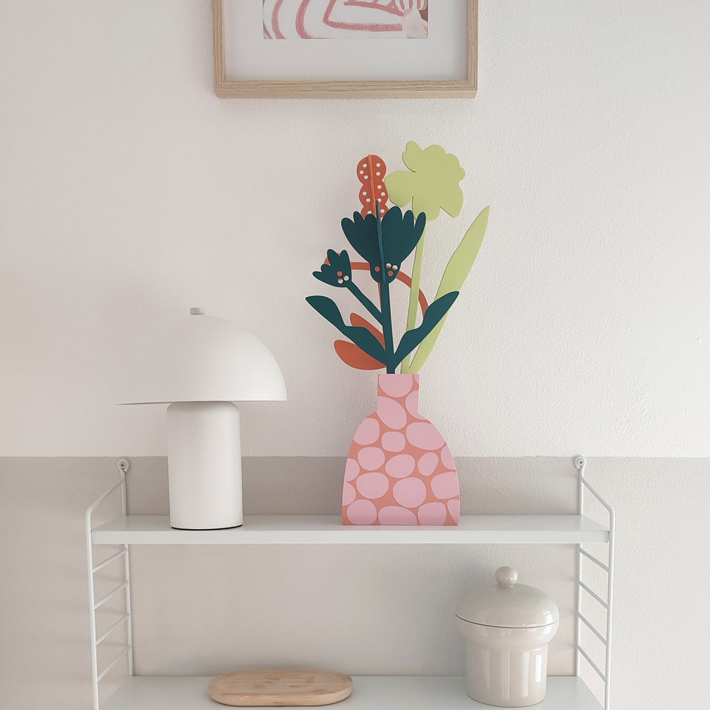 vaso in legno PINK STONE