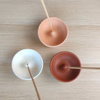 Porta incenso Bowl, in gruppo, in tre variante colore, con incenso, BECCA