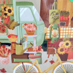 Dettaglio dell’illustrazione del puzzle Marché D’Automne, mercato autunnale