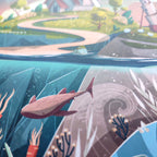 Dettaglio illustrazione puzzle Seul Au Monde, BECCA