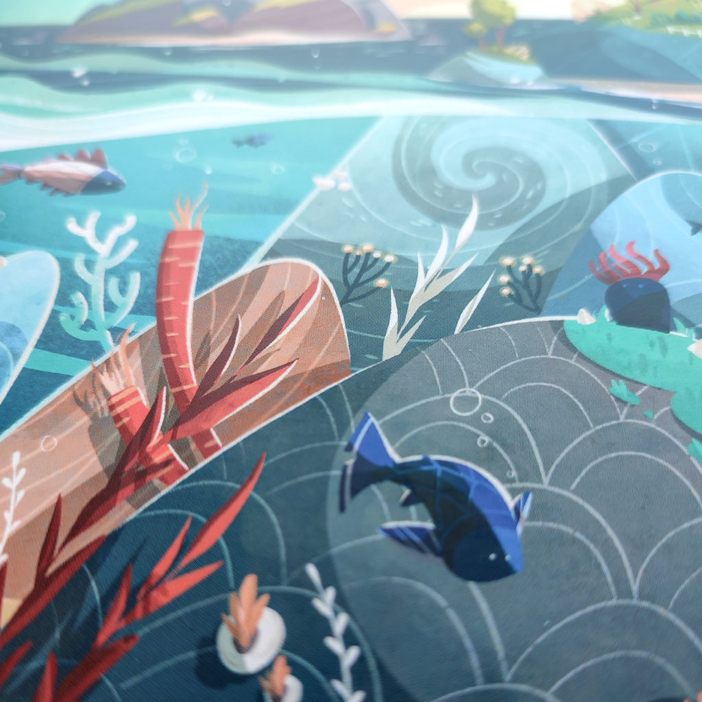 Dettaglio illustrazione puzzle Seul Au Monde, BECCA