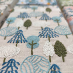 Quaderno Dery, dettaglio ricamo alberi, BECCA