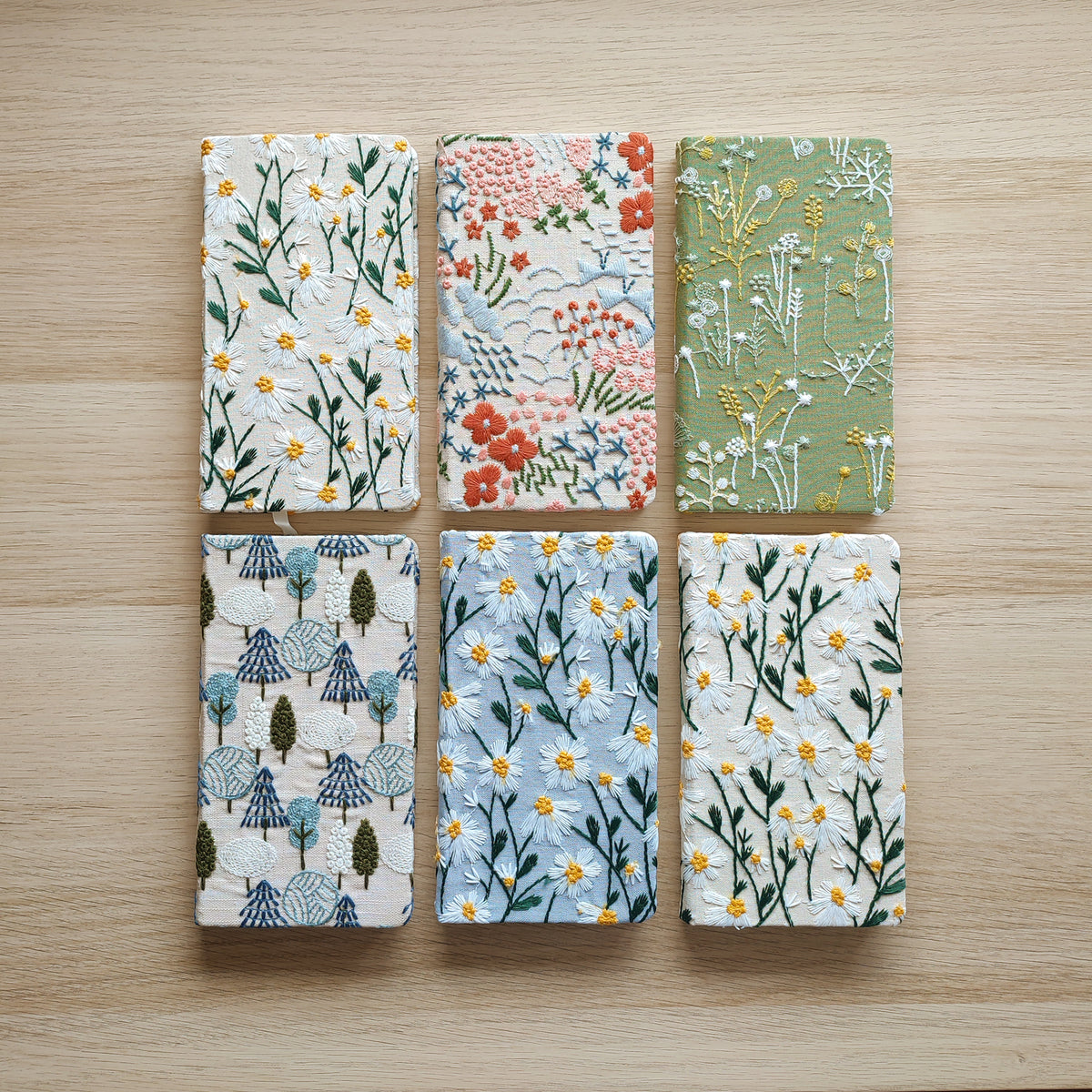Quaderni Dery, A5, copertina rigida, ricamo fiori, varianti, BECCA