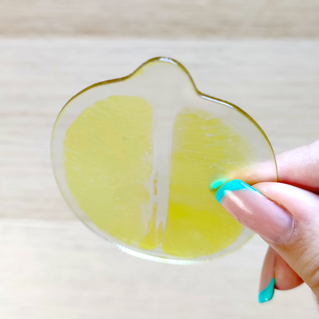 Dettaglio segnalibro limone, BECCA