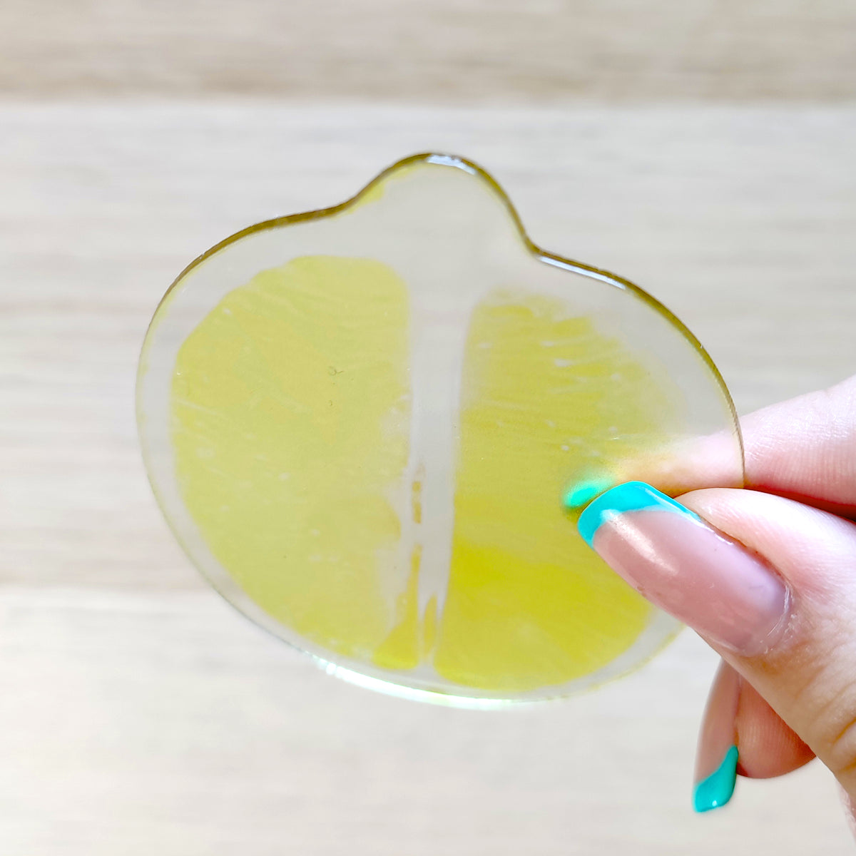 Dettaglio segnalibro limone, BECCA