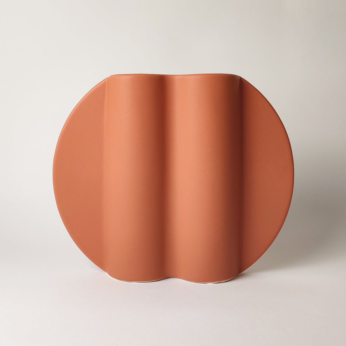 Vaso TooPot, color terracotta, in ceramica, vista frontale, BECCA