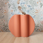 Vaso TooPot, arancione, con fiori secchi, sfondo floreale, BECCA