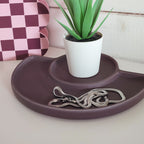 Vassoio in ceramica Jewe, dettaglio, porta collana e decorazione, BECCA