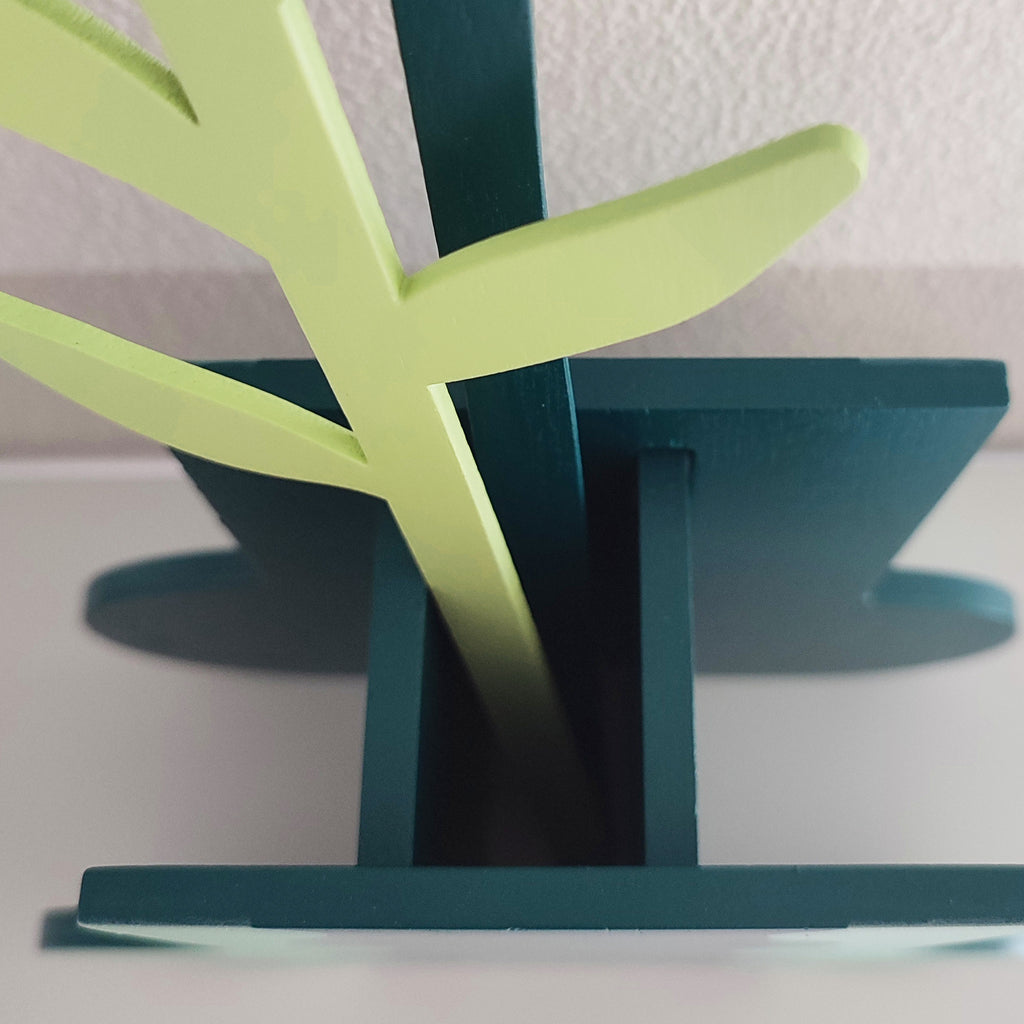 vaso in legno WAVE